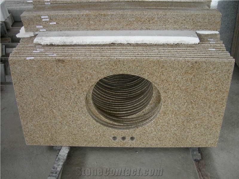G350 Golden Ma Granite Tile, Slab
