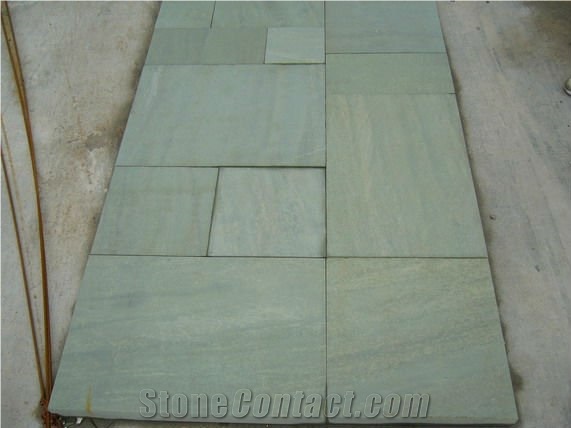 Green Sandstone,green Color Sandstone Tiles/slabs