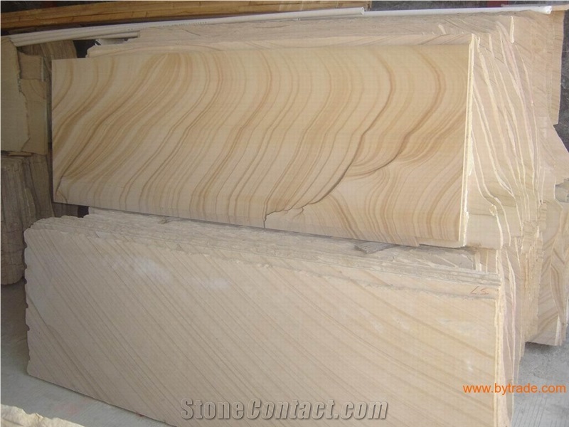 Sandstone Tile/ Slab, Yellow Sandstone