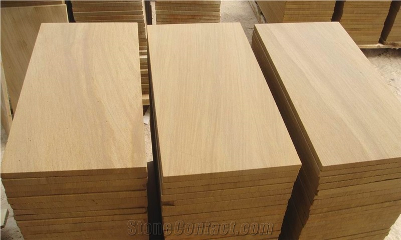 Sandstone Tile/ Slab, Yellow Sandstone