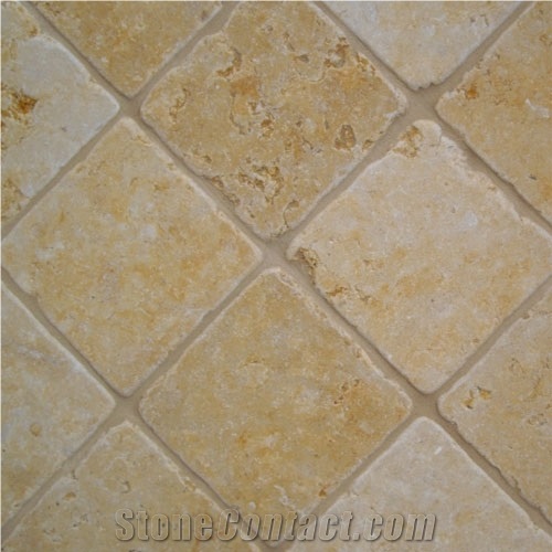 Jerusalem Gold Tumbled, Jerusalem Gold Limestone Tiles