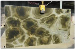 Verde Tortuga Quartzite Slabs, Brazil Green Quartzite