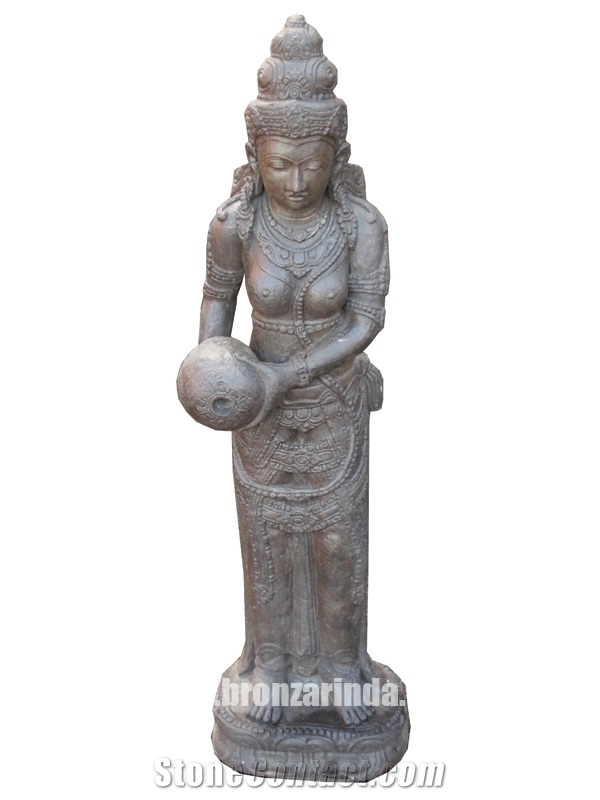 Standing Shiva, Standing Shiva Cakra, Standing Shi, Stone Carving Grey Sandstone Sculpture, Statue