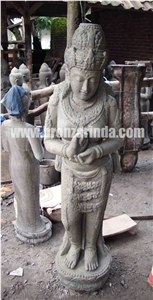 Standing Shiva, Standing Shiva Cakra, Standing Shi, Stone Carving Grey Sandstone Sculpture, Statue