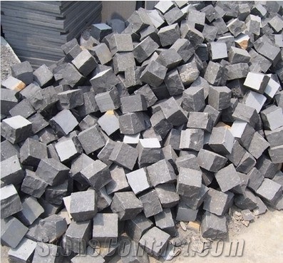 Black Basalt Cobble Stone