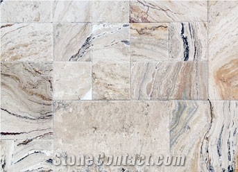 Valencia Travertine Tiles, Travertine Slabs, Multicolor Travertine Floor Tiles, Wall Tiles