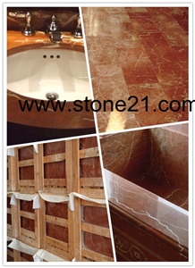 Rosso Alicante Red Marble Slabs & Tiles
