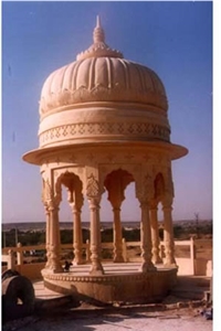Chhatri - Gazebo, Mint Dhari Beige Sandstone Gazebo