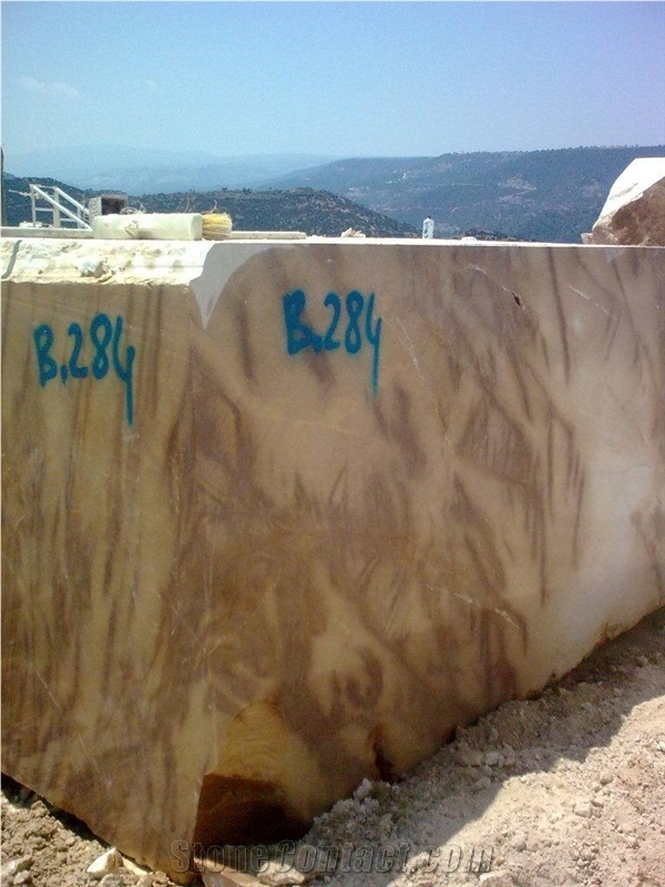 Yellow Picasso Marble Block, Turkey Yellow Marble