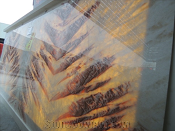 Backlit Multicolor Onyx Slab
