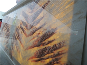 Backlit Multicolor Onyx Slab