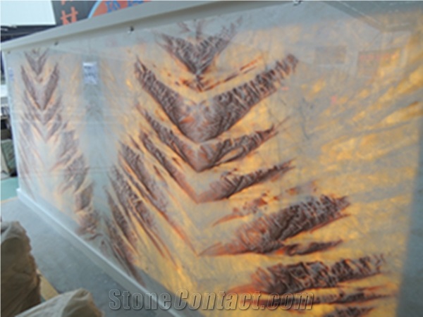 Backlit Multicolor Onyx Slab