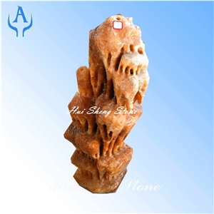 BrownTravertine Stalactite, Brown Travertine Artifacts, Handcrafts