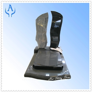 Granite Wave Sand and Shanxi Black Monument Tombst, Black Granite