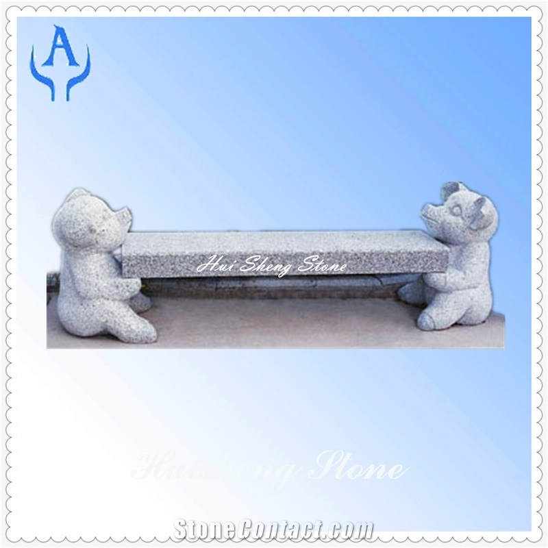 Grey Granite Garden Bench Chair Seat, G603 Grey Granite
