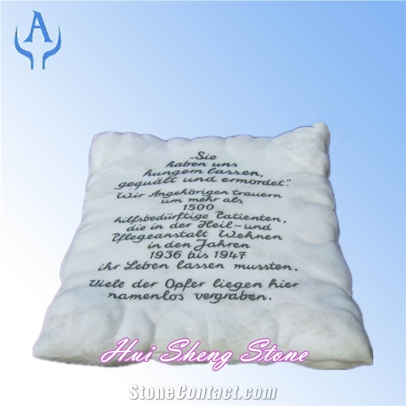 White Marble Slant Grave