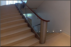 Chaumont Limestone Staircase, Chaumont Beige Limestone Staircase