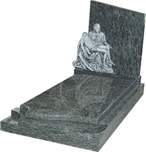 Green Granite Tombstone