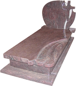 Multicolor Red Tombstone, Red Granite Tombstone