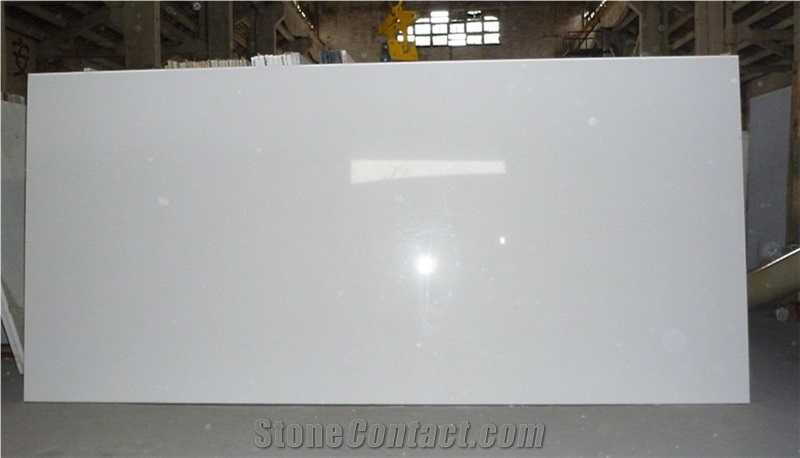 Pure White Quartz Stone Slabs