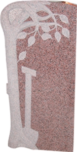 Sanxia Red Granite Tombstone