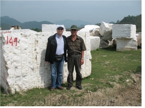 Pure White Marble Blocks, Crystal White Viet Nam Marble Block