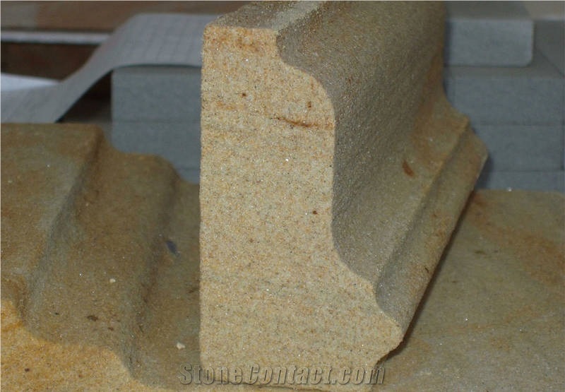 Arenisca Caramelo Cornices, Arenisca Caramelo Yellow Sandstone Cornices