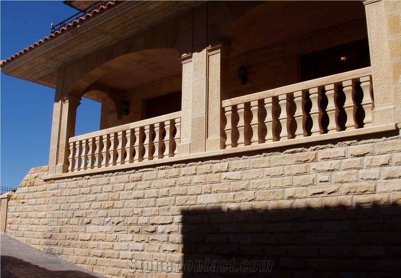 Arenisca De Regumiel Balustrade, Arenisca De Regumiel Beige Sandstone Balustrade