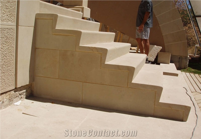 Staircases - Areniscas De Los Pinares, Arenisca Dorada Pinares Yellow Sandstone Staircases
