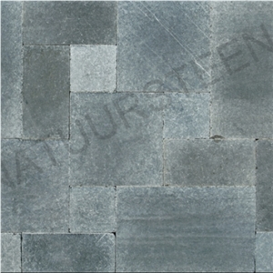 Vietnam Blue Stone Surface Honed, Tumbled Edges Pa