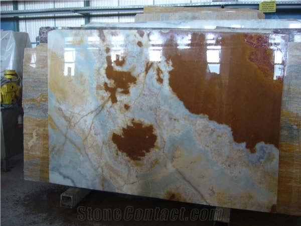 Blue Onyx Slabs, Avion Blue Onyx