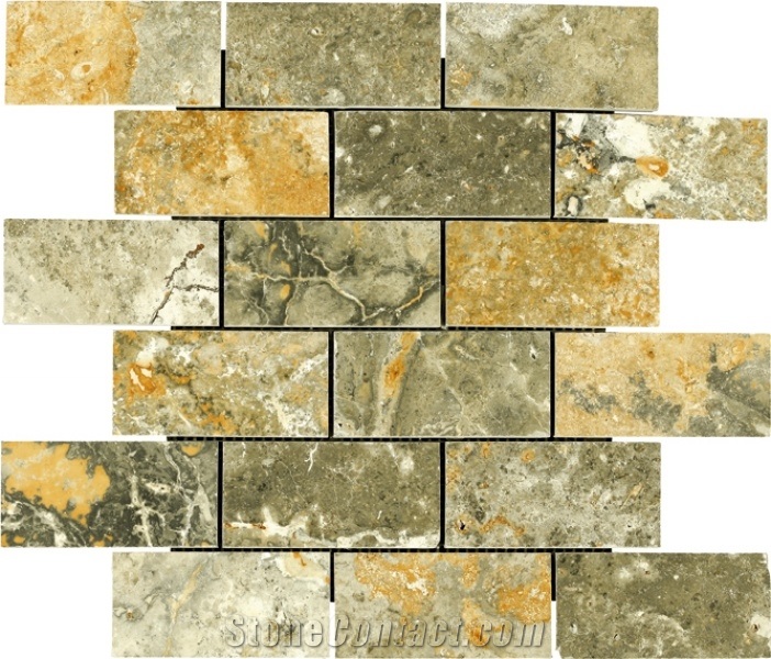 Mesta Green Travertine Mosaic