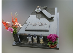 Steel Grey Granite Monument