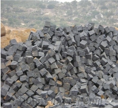 Black Basalt Cobble Stone