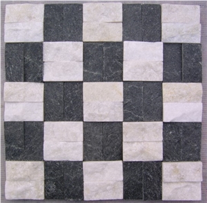 Multicolor Natural Quartzite Mosaic