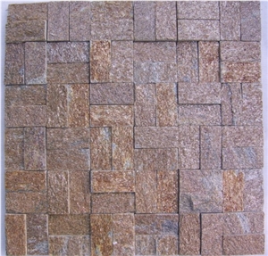 Multicolor Natural Quartzite Mosaic