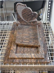 Granite Tombstone/Monument, Brown Granite Tombstone