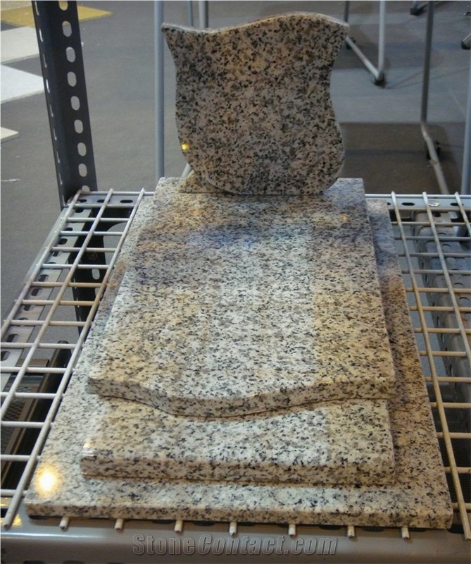 Granite Tombstone/Monument, Brown Granite Tombstone