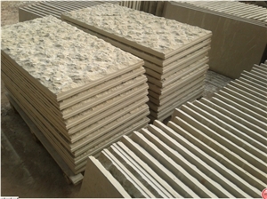 China Beige Sandstone Double Side Mushroom Stone for Wall Stone Cladding