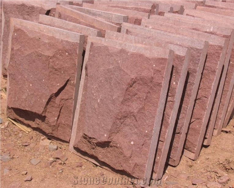 China Yellow Sandstone Mushroom Wall Tiles