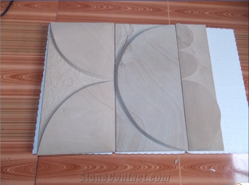 Grey Sandstone Handcrafts Wall Relief Sculpture, Etchings Niya-Decos, China Grey Sandstone Wall Reliefs