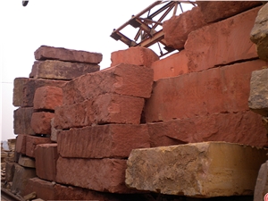 Red Sandstone Block