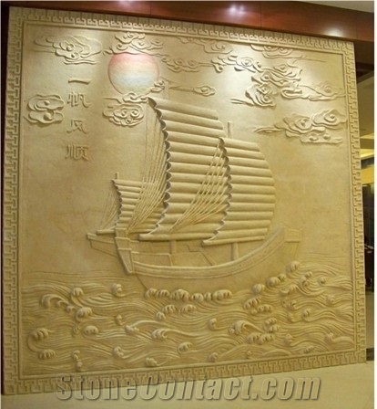 Xl Beige Sandstone Relievo