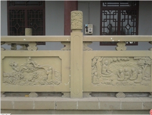 XL Bulding Sandstone Sample & Railing