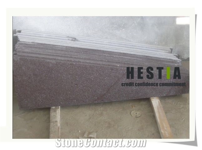 Brown Porphyry Granite Tiles, China Brown Granite