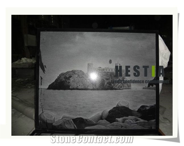 Shadow Carving Stone Artwares, Black Granite Shadow