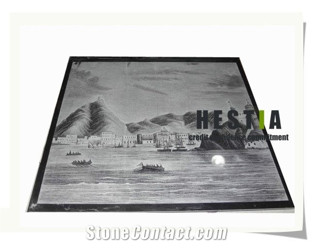 Shadow Carving Stone Artwares, Black Granite Shadow