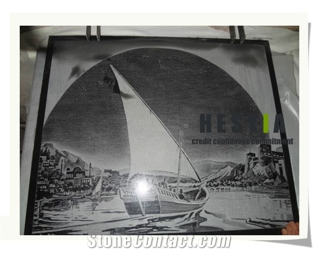 Shadow Carving Stone Artwares, Black Granite Shadow