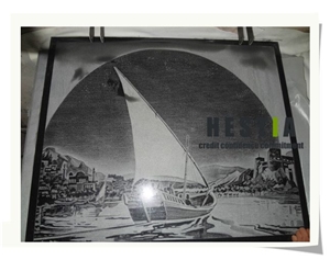 Shadow Carving Stone Artwares, Black Granite Shadow Shadow Carving Stone Artwares, Black Granite Shadow