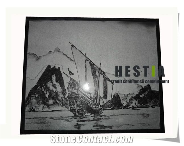 Shadow Carving Stone Artwares, Black Granite Shadow